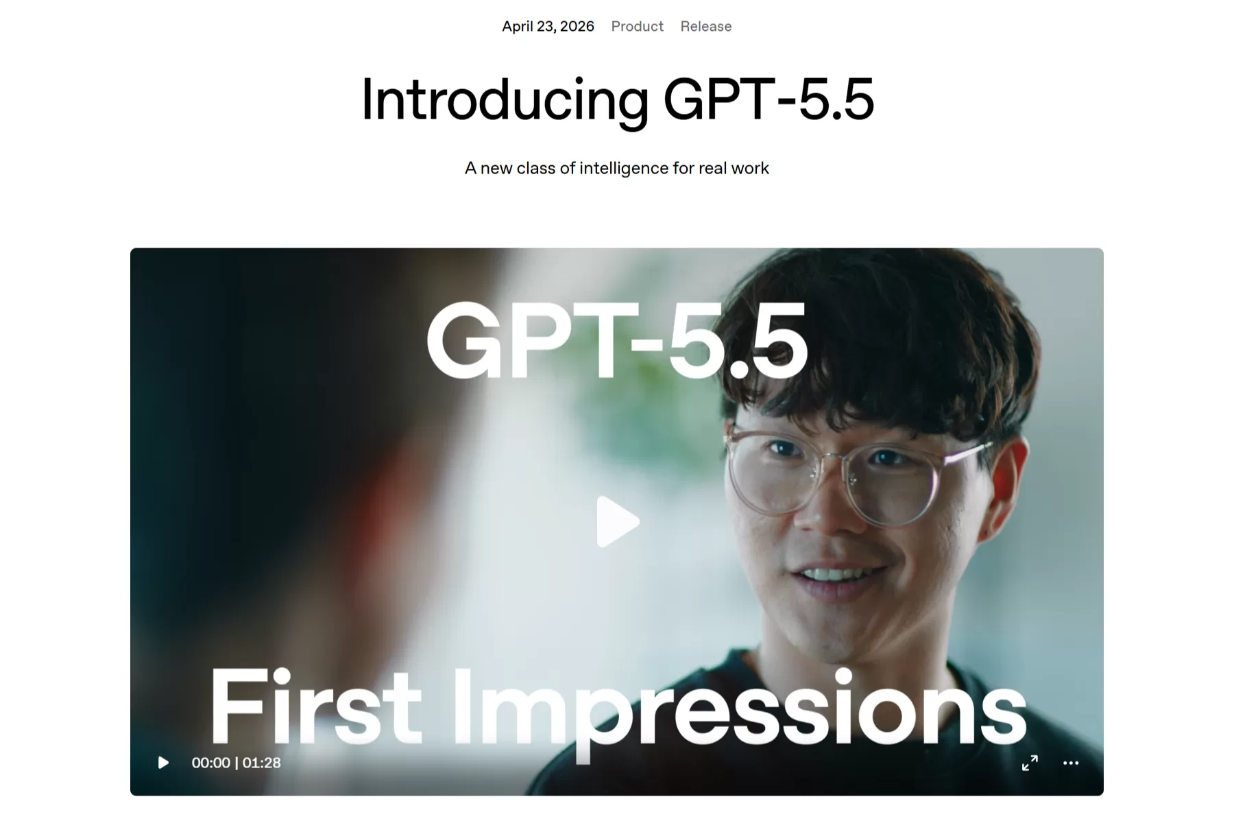 OpenAIがGPT-5.5をリリース